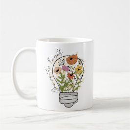 Öka positiva tankar Wildblommeinspiration Kaffemugg
