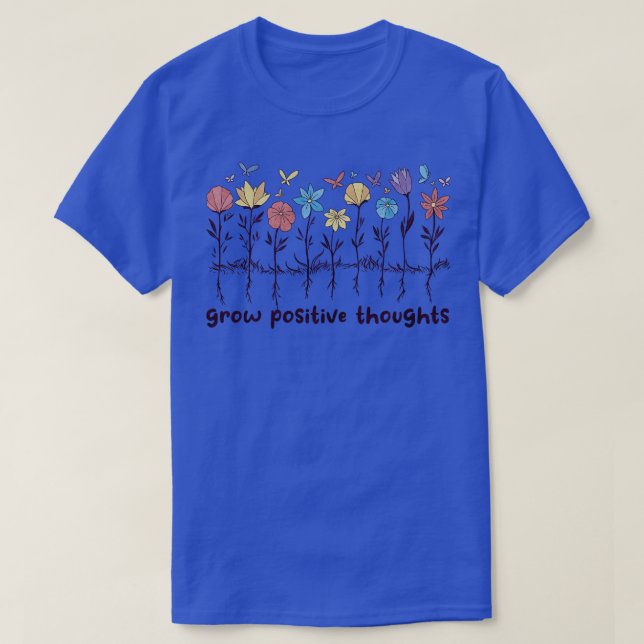 Öka positiva toner Wildblommor positiv tiv T Shirt (Design framsida)