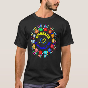 Öka skillnaderna mellan Färg Händer stöd Autism Aw T Shirt