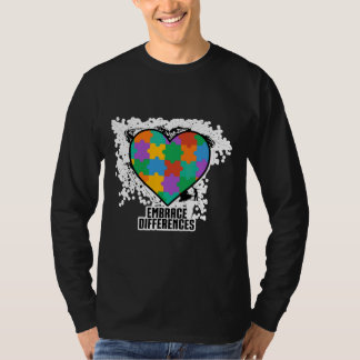 Öka skillnaderna - stöd för medvetandehöjande auti t shirt