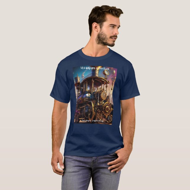 Öka Stil med Steqmpunk T Shirt (Hel framsida)