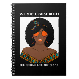 Öka takten i Golv BLM Kvinnors Höger Anteckningsbok