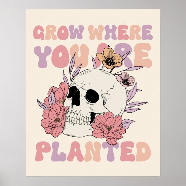 Öka var du är planerad att Poster skullbild (Framsidan)