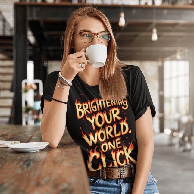 Öka världen, ett klick t shirt (Skapare uppladdad)