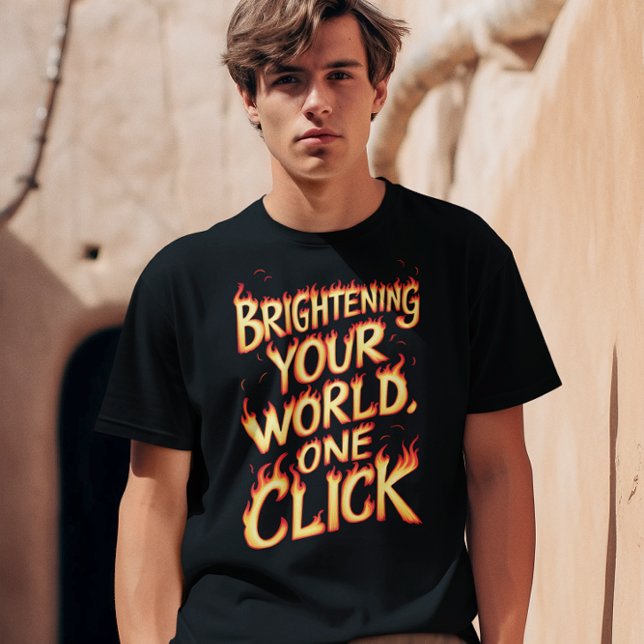 Öka världen, ett klick t shirt (Skapare uppladdad)