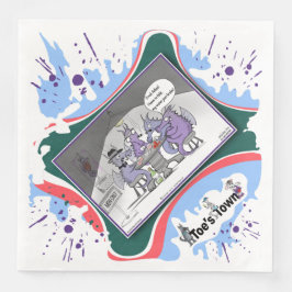 Öka, Vik eller Vidga | Bokstavlig ordvitsmiddag Pappersservett