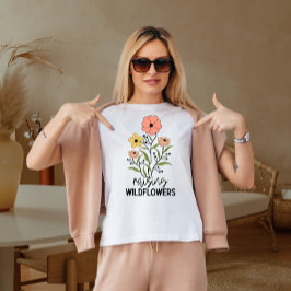Öka vilden blommor t shirt