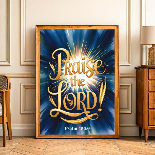 Öka Vintagens kristna väggutskrift Poster