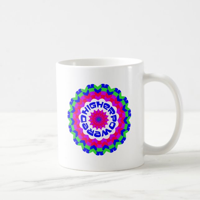 Ökad Andlig-offerten Kaleidoscope-design Kaffemugg (Höger)