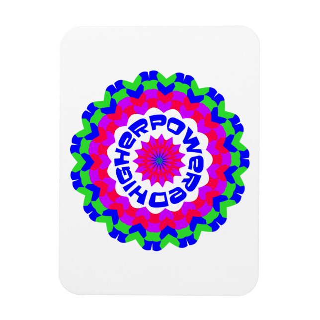 Ökad Andlig-offerten Kaleidoscope-design Magnet (Vertikal)
