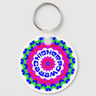 Ökad Andlig-offerten Kaleidoscope-design Nyckelring