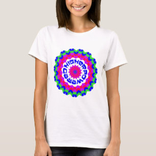 Ökad Andlig-offerten Kaleidoscope-design T-shirt