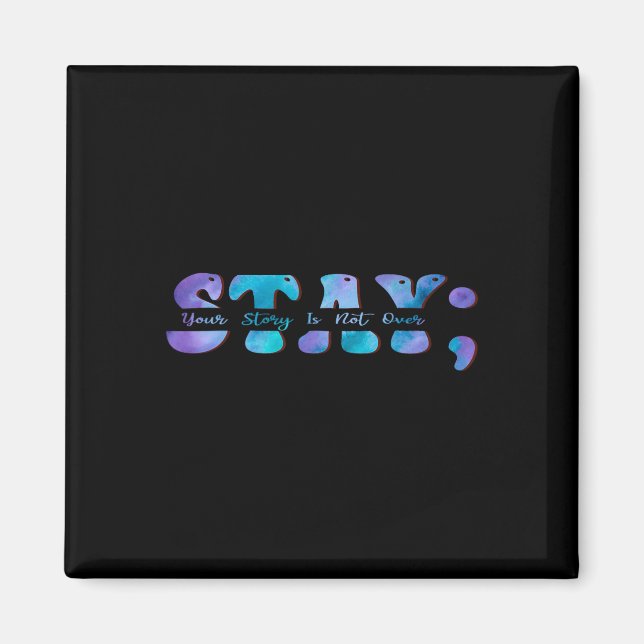 Ökad medvetandegrad om självmord Håll din historia Magnet (Framsidan)