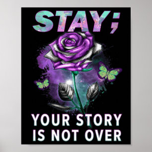 Ökad medvetandegrad om självmord Håll din historia Poster