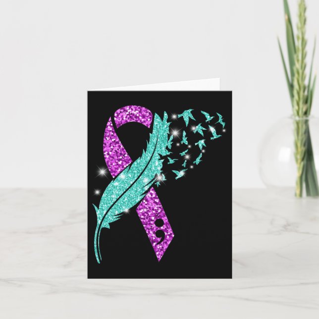 Ökad medvetandegrad om självmord - problem P Kort (Framsida)