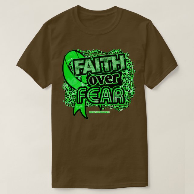 Ökad medvetenhet hos allmänheten Ribbon Faith over T Shirt (Design framsida)