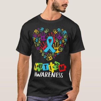 Ökad medvetenhet hos kvinnor Hjärtstöd Autism T Shirt