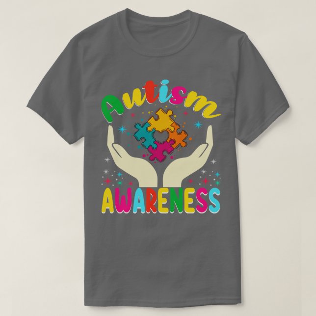 Ökad medvetenhet om autism (18) t shirt (Design framsida)