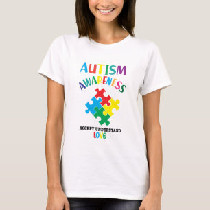 Ökad medvetenhet om autism ACCEPT FÖRSTÅELSE SJÖFA T Shirt