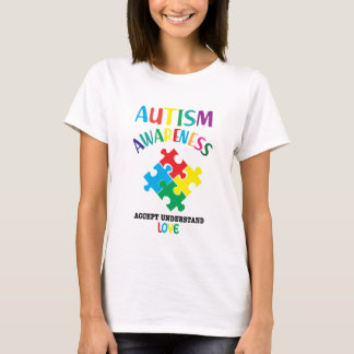Ökad medvetenhet om autism ACCEPT FÖRSTÅELSE SJÖFA T Shirt