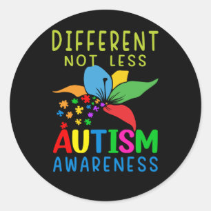 Ökad medvetenhet om autism är inte mindre runt klistermärke