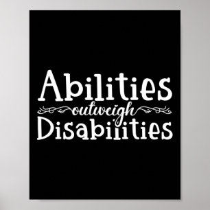 Ökad medvetenhet om autism - funktionshinder poster