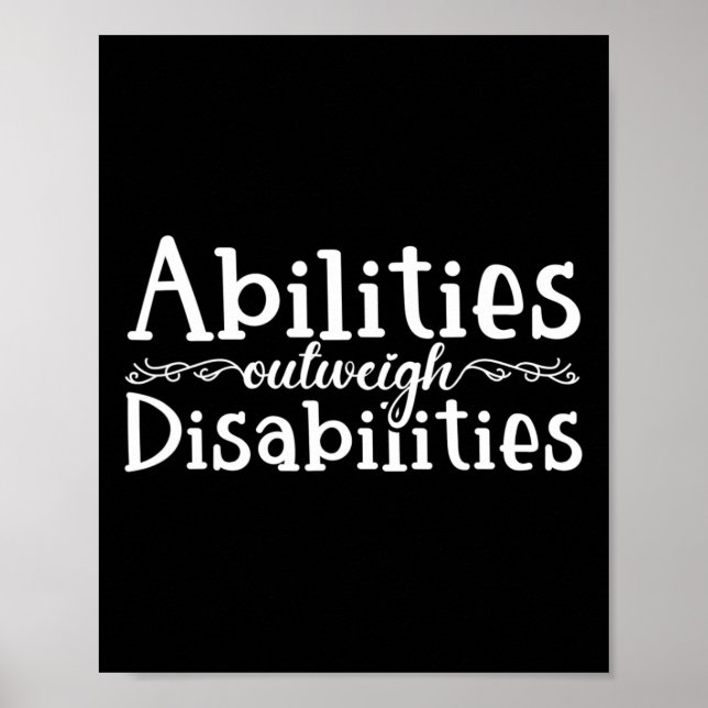 Ökad medvetenhet om autism - funktionshinder poster (Framsidan)