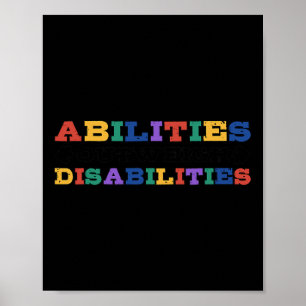 Ökad medvetenhet om autism - funktionshinder poster