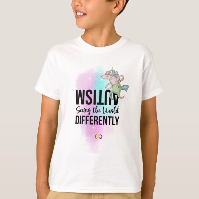 Ökad medvetenhet om autism och mångfald t shirt (Framsida)