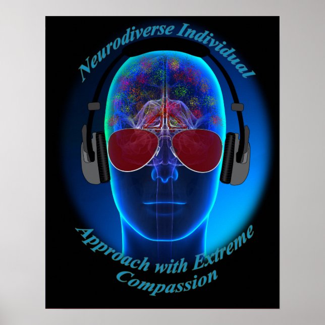 Ökad medvetenhet om autism Poster (Framsidan)