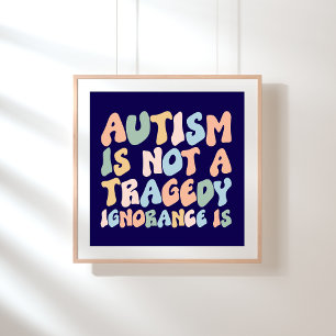 Ökad medvetenhet om autism poster