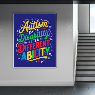 Ökad medvetenhet om autism poster