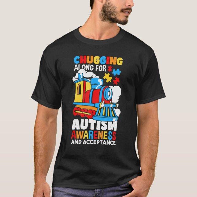 Ökad medvetenhet om autism som kämpar för autism t shirt (Framsida)