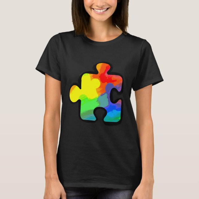 Ökad medvetenhet om autism t shirt (Framsida)