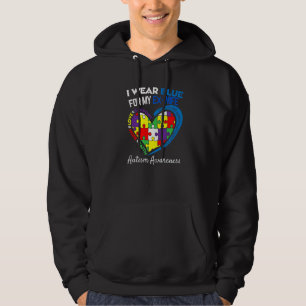 Ökad medvetenhet om Bäran månad I blått för min ti Hoodie