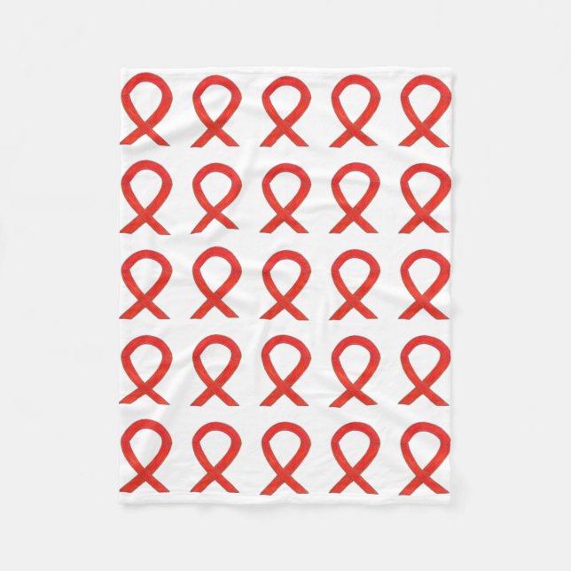 Ökad medvetenhet om blodcancer Ribbon Soft Fleece  (Framsidan)