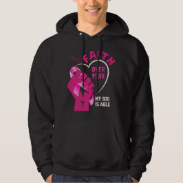 Ökad medvetenhet om bröstcancer hoodie