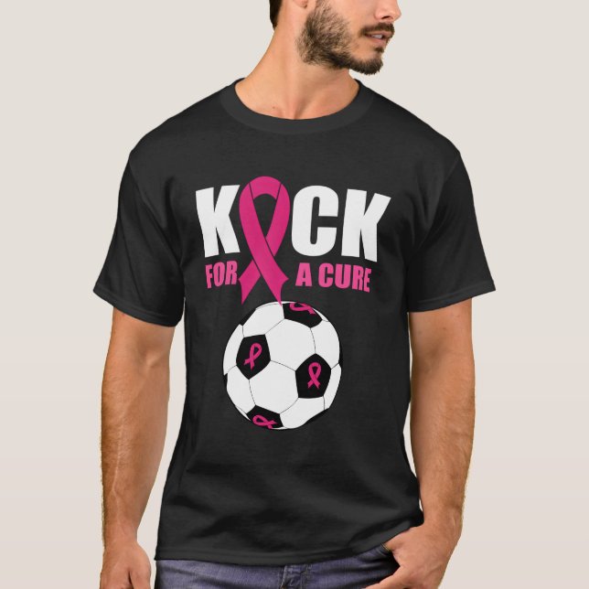 Ökad medvetenhet om bröstcancer hos fotbollsspelar t shirt (Framsida)