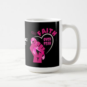 Ökad medvetenhet om bröstcancer kaffemugg
