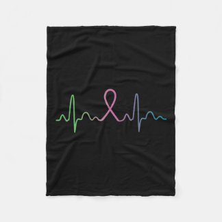 Ökad medvetenhet om bröstcancer Överlevnad Gift Fleecefilt