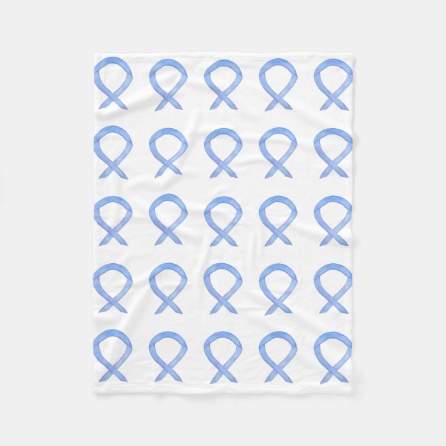 Ökad medvetenhet om bröstcancer Ribbon Fleece Blan (Framsidan)