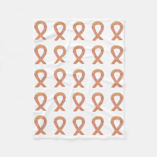 Ökad medvetenhet om bröstcancer Ribbon Fleece Blan