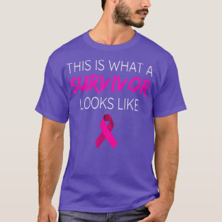 Ökad medvetenhet om bröstcancer SurvivorPink Ribbo T Shirt