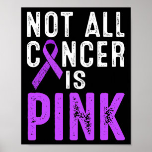 Ökad medvetenhet om cancer i bukspottkörteln Rosa Poster