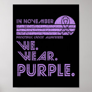 Ökad medvetenhet om cancer Månad november bära tä Poster