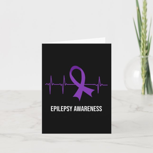 Ökad medvetenhet om EKG-design Epilepsi Kort (Framsida)