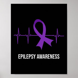 Ökad medvetenhet om EKG-design Epilepsi Poster