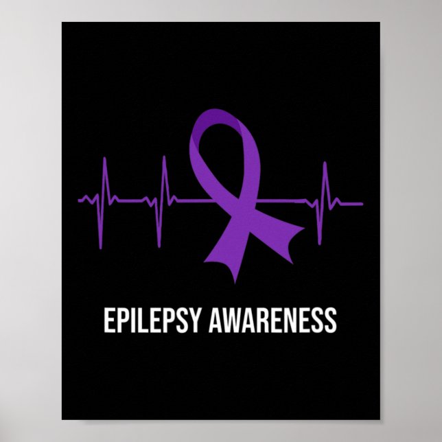 Ökad medvetenhet om EKG-design Epilepsi Poster (Framsidan)