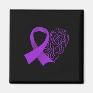 Ökad medvetenhet om epilepsi Månad Lila Ribbon Adv Magnet