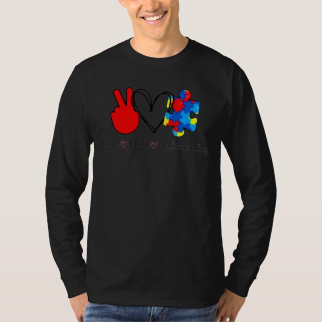 Ökad medvetenhet om fred och förståelse i Kärlek T Shirt (Framsida)